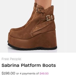 Free People Sabrina Platform Boots
